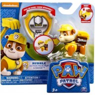 Paw Patrol Action Pack & Badge Rubble Figure
